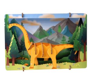 EscapeWelt 3D-Holzpuzzle Brontosaurus
