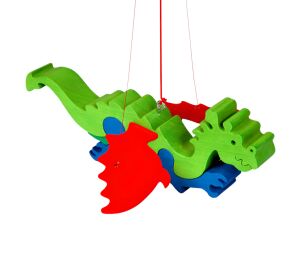 Fauna Flugdrache aus Holz zum Aufhängen