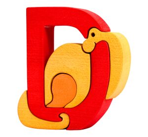 Fauna Alphabet Buchstabe D Dinosaurier