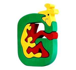 Fauna Alphabet Buchstabe G Giraffe