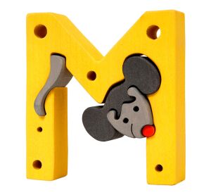Fauna Alphabet Buchstabe M Maus