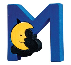 Fauna Alphabet Buchstabe M Mond