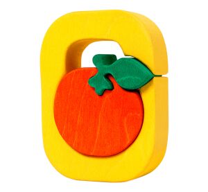 Fauna Alphabet Buchstabe O orange