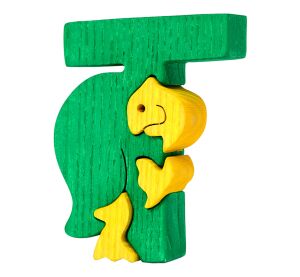 Fauna Alphabet Buchstabe T Schildkröte