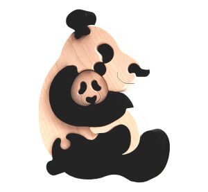 Fauna Panda-Puzzle aus Massivholz