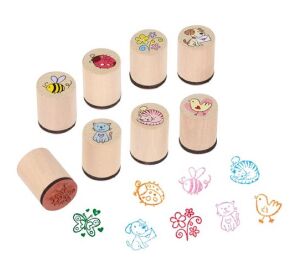 Goki Holzstempel Tiere 8 Stück