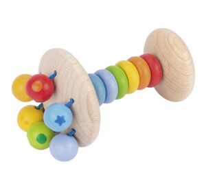 Goki Elastische Rassel Regenbogen