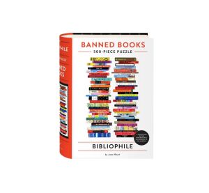 Galison Puzzle Bibliophile Verbotene Bücher Jane Mount 500 Teile