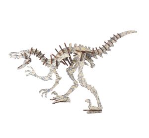 Woodcraft Hölzernes 3D Puzzle Peinonychus