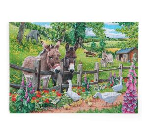 HOP Puzzle Die Esel Jack und Jenny 250 große Teile