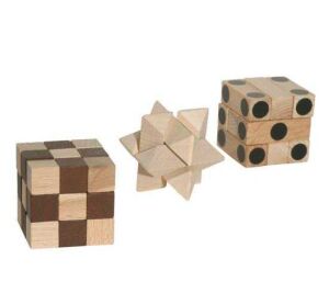 Faltwürfel, Trio IQ - aus Holz