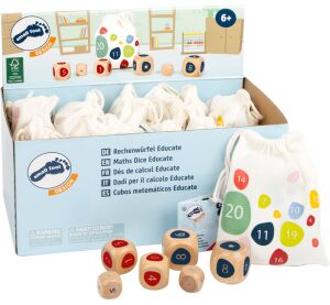 small foot Display Educational Zählwürfel 12 Stück