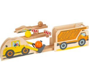 small foot Kugelbahn Baumaschinen 10 Stück