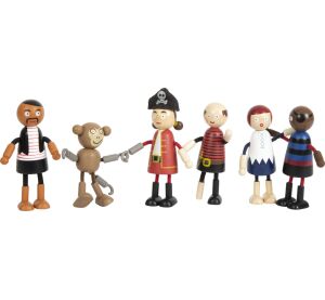 small foot Flexible Piratenpuppen-Figuren