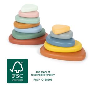 small foot Montessori Flusssteine ​​Balancespiel