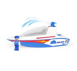 Lena Polizeiboot mit Pumpe