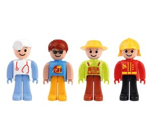 Lena Workies Figuren-Set mit beweglichen Beinen, dekorativer Karton