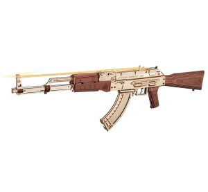 RoboTime Mechanisches 3D-Puzzle aus Holz AK-47 Sturmgewehr