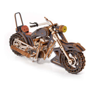 Little Story 3D-Holzpuzzle Yankee Chopper grau