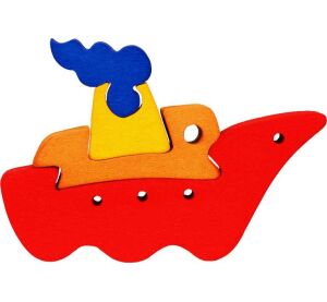 Fauna Massivholzpuzzle kleines Boot