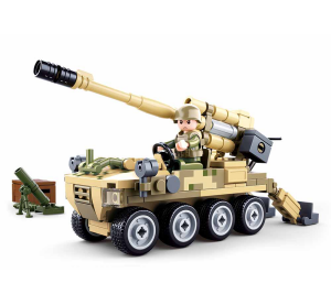 Sluban Army Model Bricks M38-B0751 Mobiles 8x8 Geschütz mit Landmörser