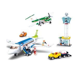 Flughafen Sluban M38-B0930 Flughafen mit zwei Flugzeugen