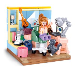 Sluban Girls Dream Mini Handarbeit M38-B1016B Arbeitszimmer