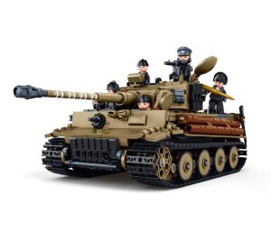 Sluban Model Bricks ​​M38-B1533 Schwerer Panzer Tiger E-S 1944 im Maßstab 1:35