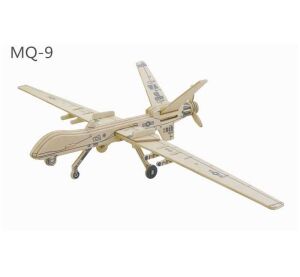 RoboTime 3D-Holzpuzzle Amerikanische Drohne MQ9