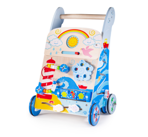 Bigjigs Baby Holz Lauflernwagen Aktiv Meer