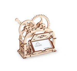 Ugears Mechanisches 3D-Holzpuzzle Visitenkartenbox