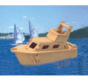 Woodcraft Holzpuzzle 3D-Jacht