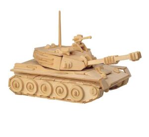 Woodcraft 3D Puzzle Tank aus Holz