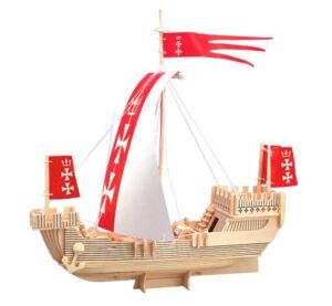 Woodcraft Holz 3D Puzzle Schiff Koga