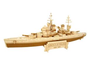 Woodcraft 3D-Puzzle aus Holz Schlachtschiff Prince of Wales