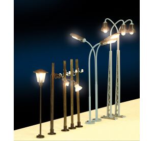 Piko Holzsäulenleuchte (LED), Einzelflamme - 55750