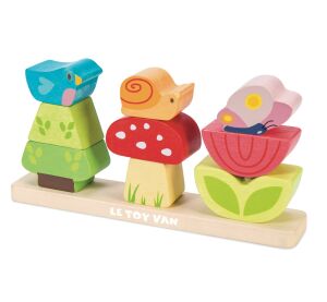 Le Toy Van Petilou Steckwürfel Fröhlicher Garten