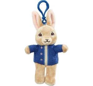 Rainbow Plüsch-Schlüsselanhänger Peter Rabbit in einer blauen Jacke