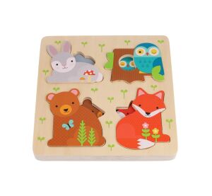 Petit Collage Holz-Reveal-Puzzle Du bist mein Baby