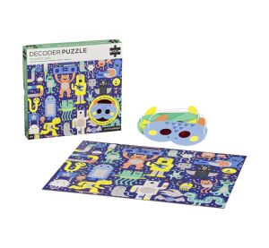 Petit Collage Puzzle Monster 100 Teile mit 3D-Brille