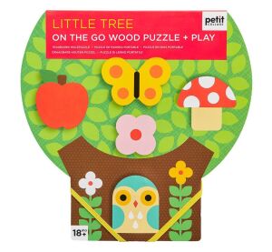 Petit Collage Stabiles Holzpuzzle Bäumchen