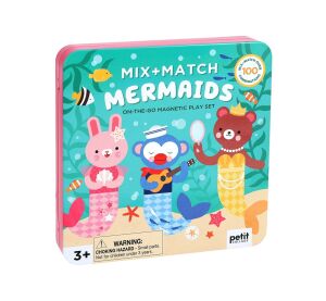 Petit Collage Magnetisches Spiel MIX & MATCH Meerjungfrauen