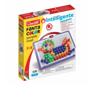 Quercetti Mosaik FantaColor Portable 100 Stück (Ø15 mm)