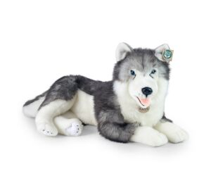 Rappa Plüschhund Husky liegend 60 cm ECO-FRIENDLY