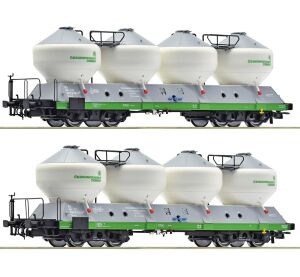 Roco Set von 2 Silowagen Uacs ČD - 6600237