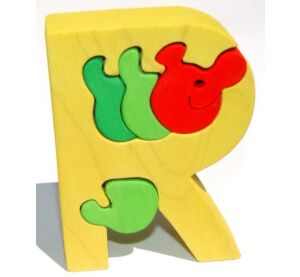 Fauna Alphabet Buchstabe R Wurm