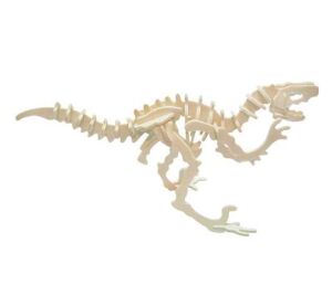 Woodcraft hölzerne 3D Puzzle Velociraptor