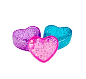 Schylling NeeDoh Glitzernde Quetschherzen, 3er-Pack