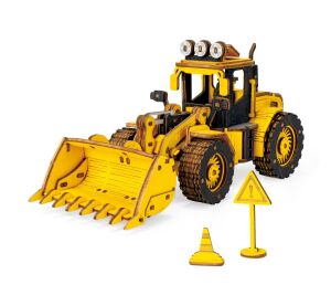 RoboTime Mechanisches 3D-Puzzle aus Holz Radlader