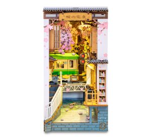 RoboTime 3D-Puzzle Buchstütze MiniaturhausSakura-Gasse